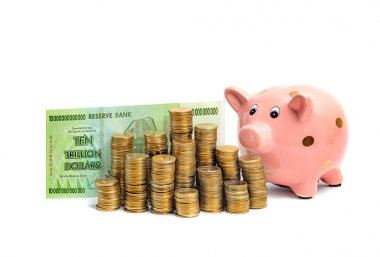 kumbara trilyon dolarlık banknot ile