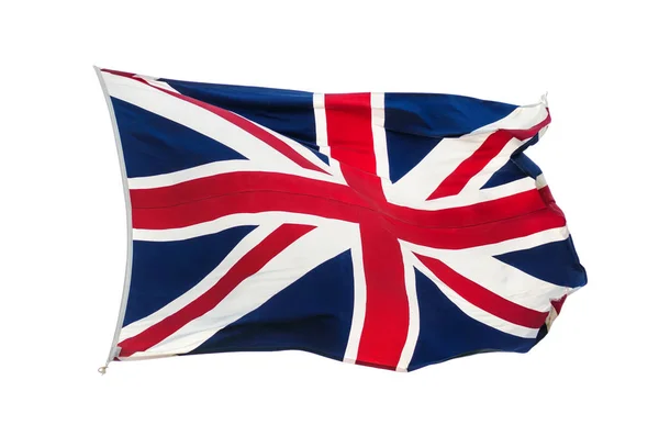 Britse Britse vlag Union Jack geïsoleerd — Stockfoto