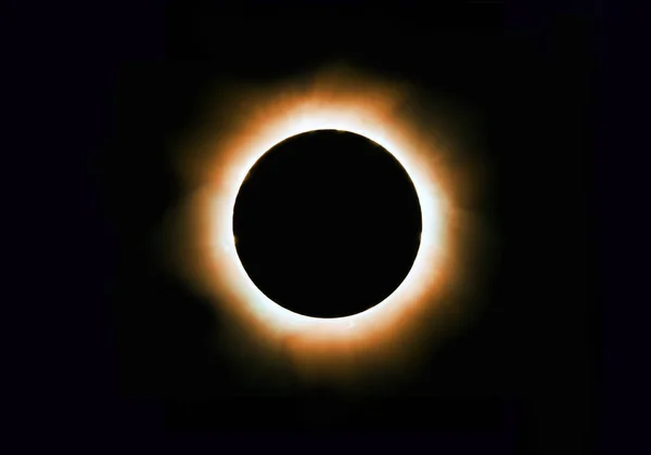 Corona solaire éclipse complète — Photo