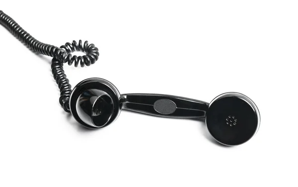 Vintage phone handset isolated — Stock Photo, Image