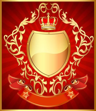 resimde kalkan ray corona ve altın desenli