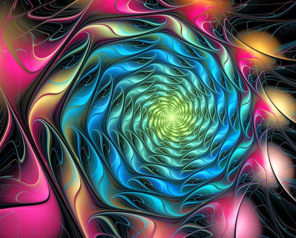 Fond fractal coloré . — Photo