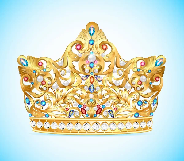 Ilustracja royal golden crown — Wektor stockowy