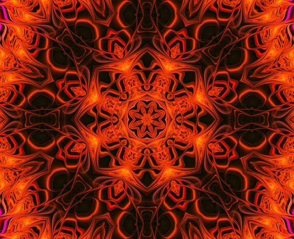 Illustration fraktale Abstraktion Hintergrund hell Muster — Stockfoto