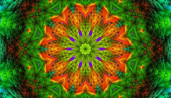 Ilustração fractal de fundo colorido arco-íris tecelagem de malha — Fotografia de Stock
