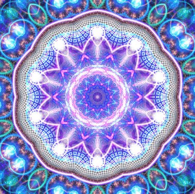 fraktal resimde arka plan desen ve boncuk