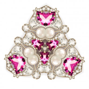  Broş takı, tasarım öğesi. Geometrik vintage süs b