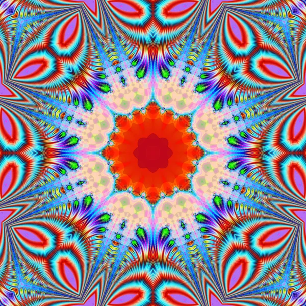 Fondo fractal colorido. Un fractal es un fenómeno natural o — Foto de Stock