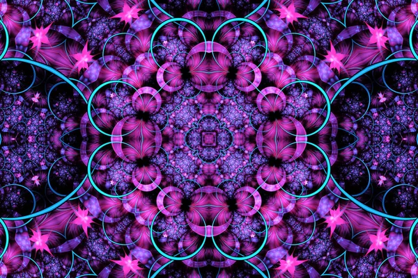 Fondo fractal colorido. Un fractal es un fenómeno natural o —  Fotos de Stock