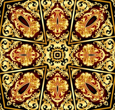  gold(en) desen ile kırmızı arka plan