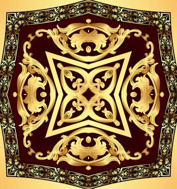 Gold(en) desenli çikolata arka plan