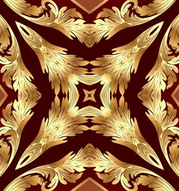  Gold(en) desenli kahverengi zemin