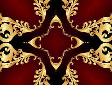  Gold(en) açısal desenli çerçeve arka plan