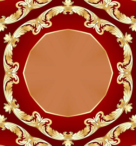 Brown background with gold(en) pattern — Stock Photo, Image