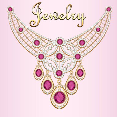 Değerli taşlar ve Telkari takı lette kolye kolye