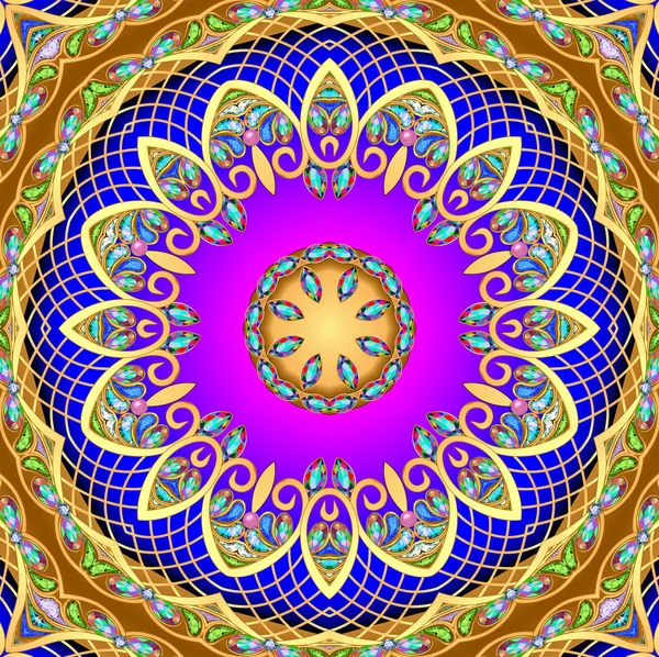 Altın desen ve mücevherleri resimde arka plan