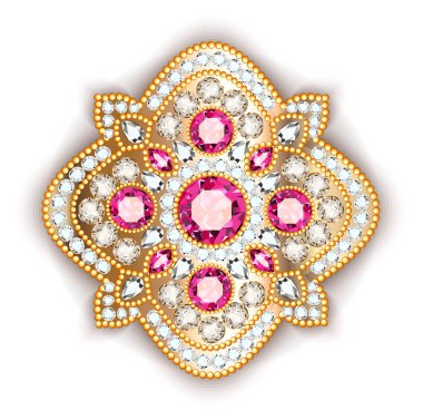  Broş takı, tasarım öğesi. Geometrik vintage süs b