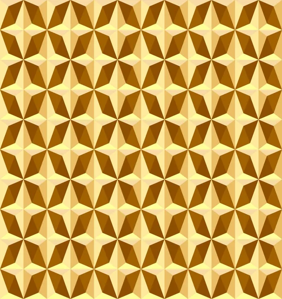 黄金の図のシームレス テクスチャを幾何学的な模様の backgro — ストックベクタ
