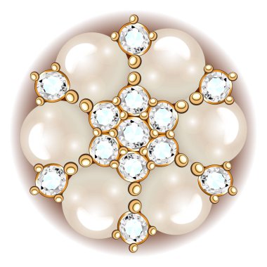 Broş takılar, tasarım elementleri. Değerli taşları olan kabile etnik modeli. Geometrik vintage süslemeli arkaplan.