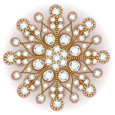 Broş takılar, tasarım elementleri. Değerli taşları olan kabile etnik modeli. Geometrik vintage süslemeli arkaplan.