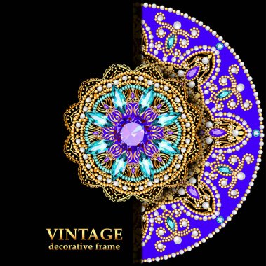 Klasik Floral tarzı Broşür ve Flyer Tasarım Şablonu. Yaratıcı sanat öğeleri ve süslemeleri, sayfa düzeni, Altın, Siyah renkler ve tasarım ve dekorasyon için sanatsal çözümler