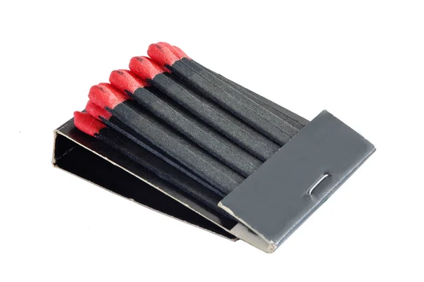 Matches in the open black box — Stock Photo, Image