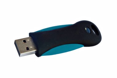Beyaz bir arka plan üzerinde izole Usb eti sürücü