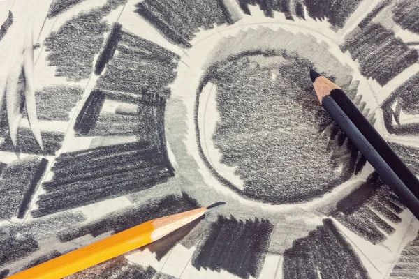 Малюнок за графітовим олівцем — стокове фото