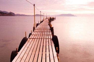 Pier deniz gündoğumu