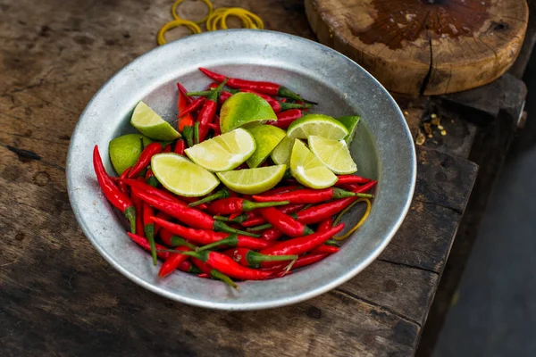 Limoen en chili Aziatisch eten — Stockfoto