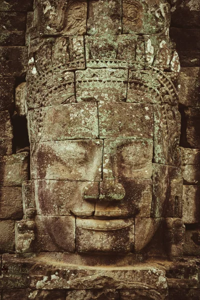 Tempio di Bayon Khmer ad Angkor in Cambogia — Foto Stock