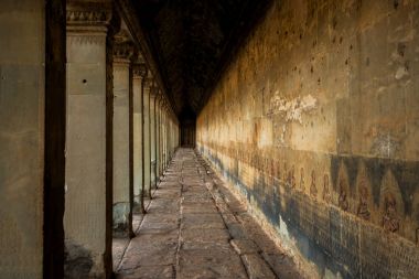 Ta Prohm Tapınağı Angkor, Kamboçya'da taş heykel