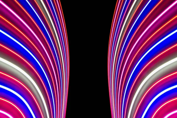 아름 다운 빛 흐리게 배경 Led 라인 및 줄무늬 — 스톡 사진