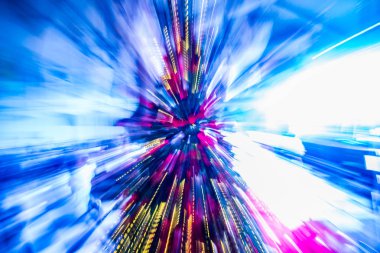 Soyut Noel ağacı ışıkları tasarımı