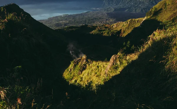 Batur zonsopgang op Bali — Stockfoto