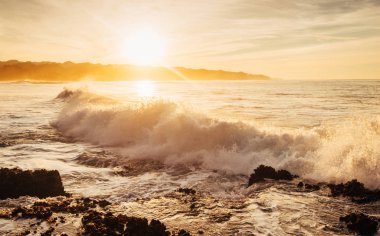 Sunset Beach manzara duvar kağıtları