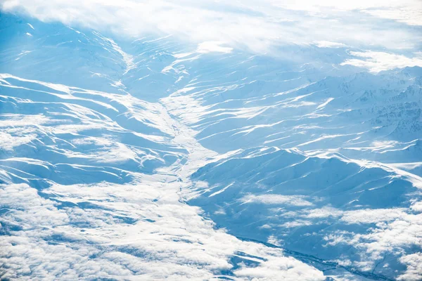 Fotos Aéreas Geleiras Mudanças Climáticas — Fotografia de Stock