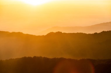 Sabah Himalayalar Güzel gün ışığı