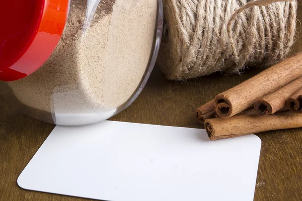 Cinnamon sticks and ground cinnamon — Stock Photo, Image