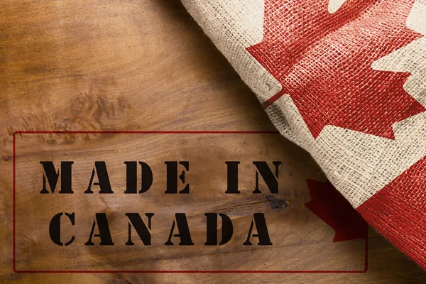 Cartaz feito no Canadá — Fotografia de Stock