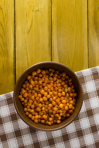 Ripe fresh sea buckthorn — Stock Photo, Image