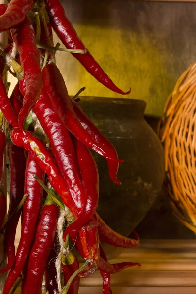 Piments rouges en bouquet — Photo