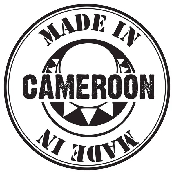 Marca de carimbo Made in Camarões — Vetor de Stock
