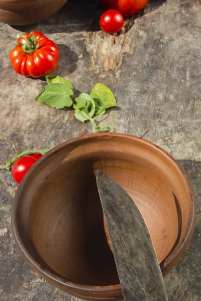 Pentola di argilla marrone — Foto Stock