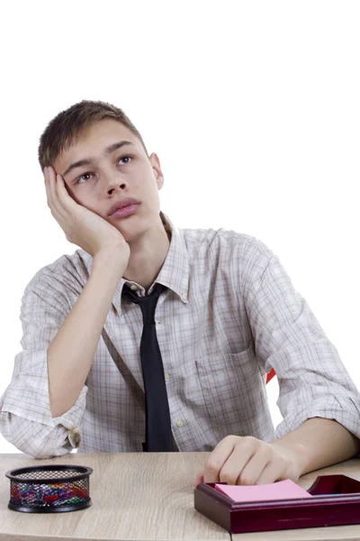 Relaxed young man office worker — Stock Photo, Image