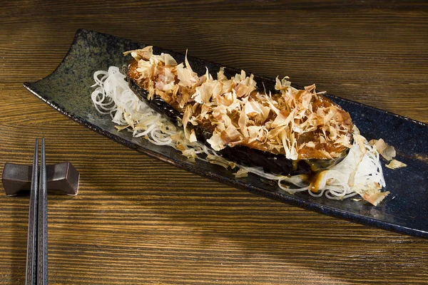 Lila aubergine japansk mat — Stockfoto
