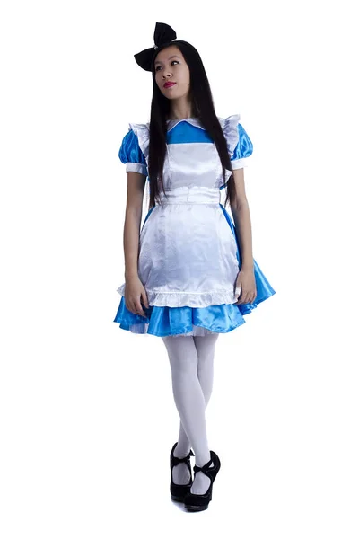 Young girl in the image of Alice — Stock Photo, Image