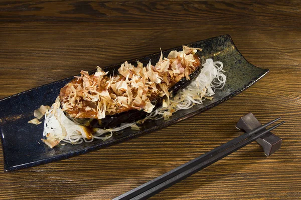 Fialový lilek japonské jídlo — Stock fotografie