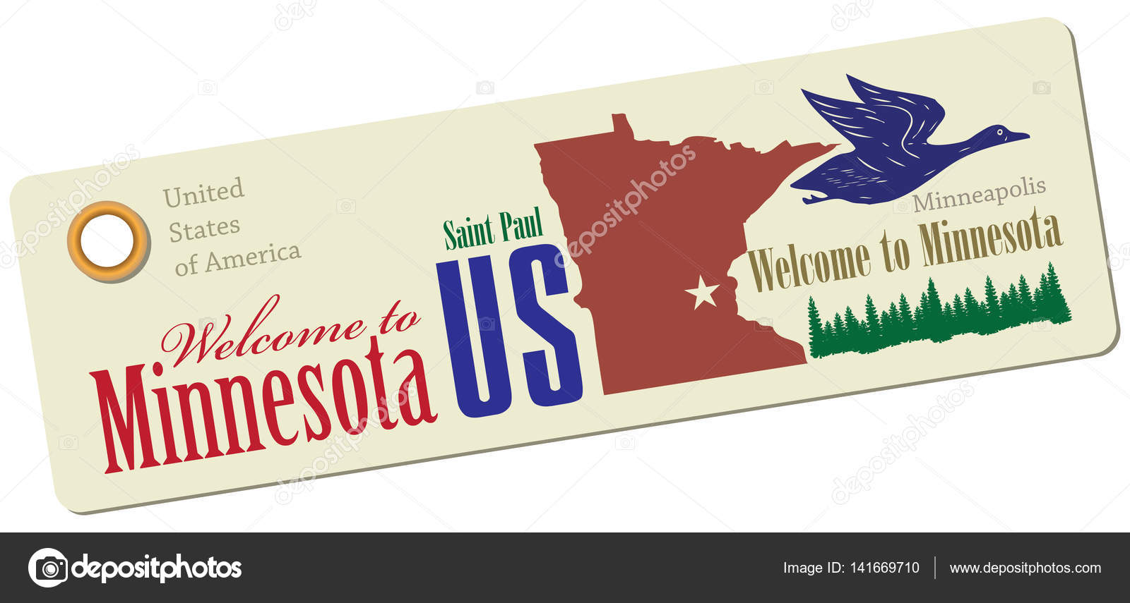 Label to Minnesota — Stock Vector © VIPDesignUSA 141669710