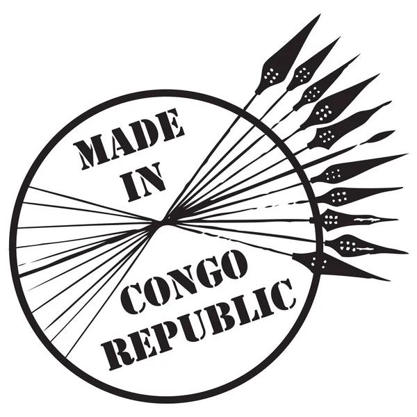 Fabriqué en République du Congo — Image vectorielle